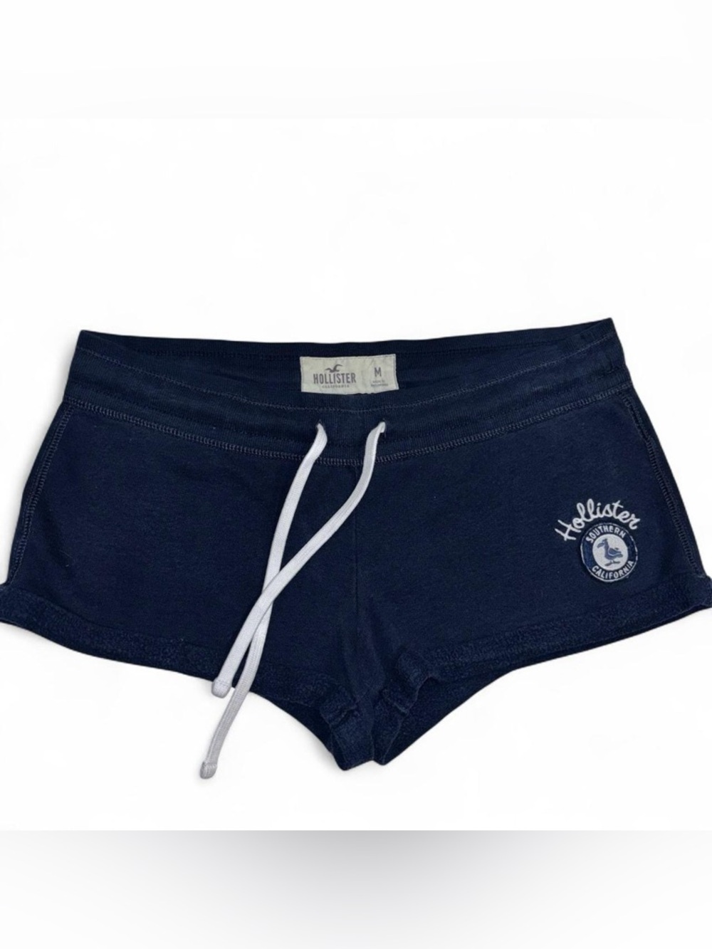 Hollister Navy Blue Y2K Style Booty Shorts Size Medium
